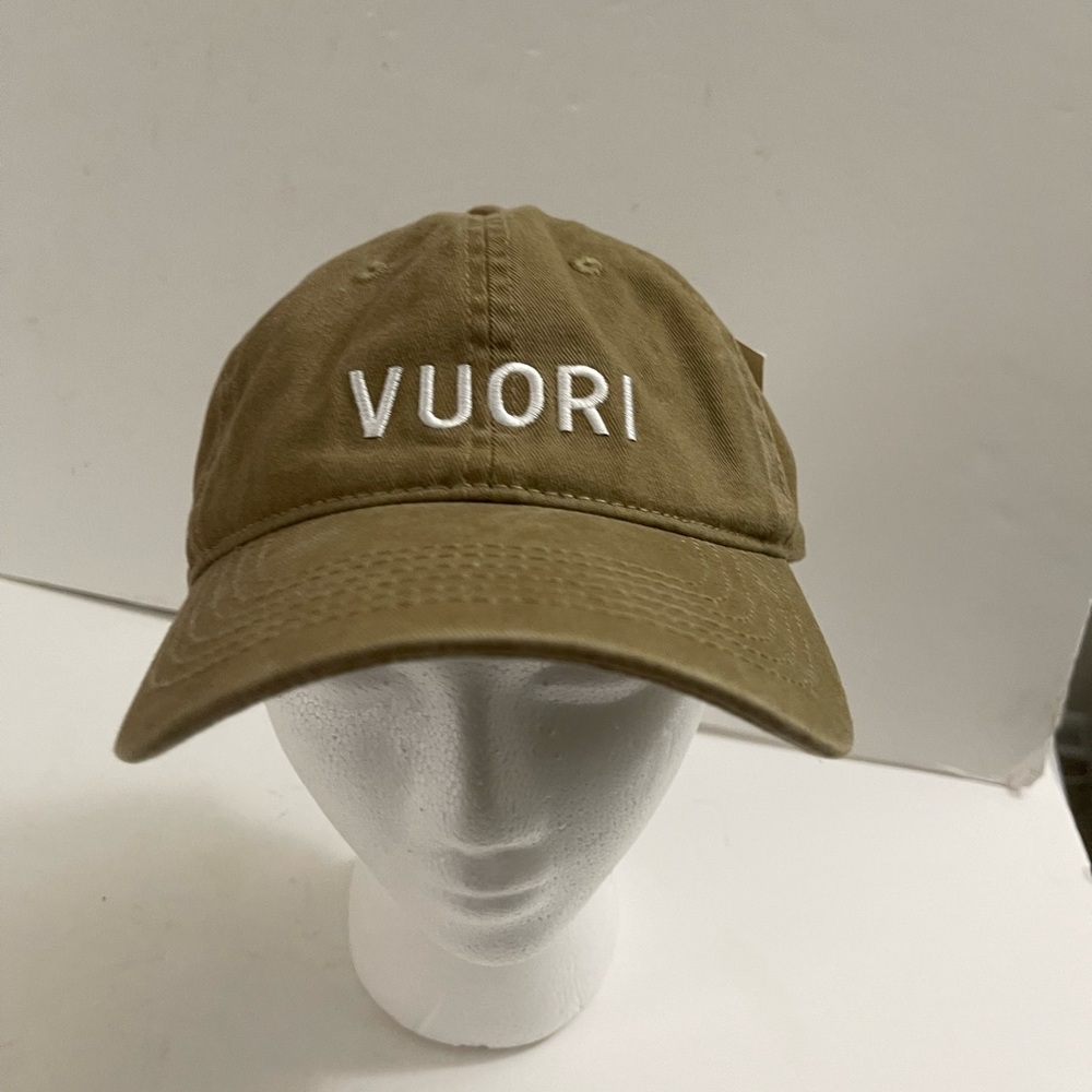 Vuori Baseball Hat Strapback Beige Dadhat Adjustable NEW